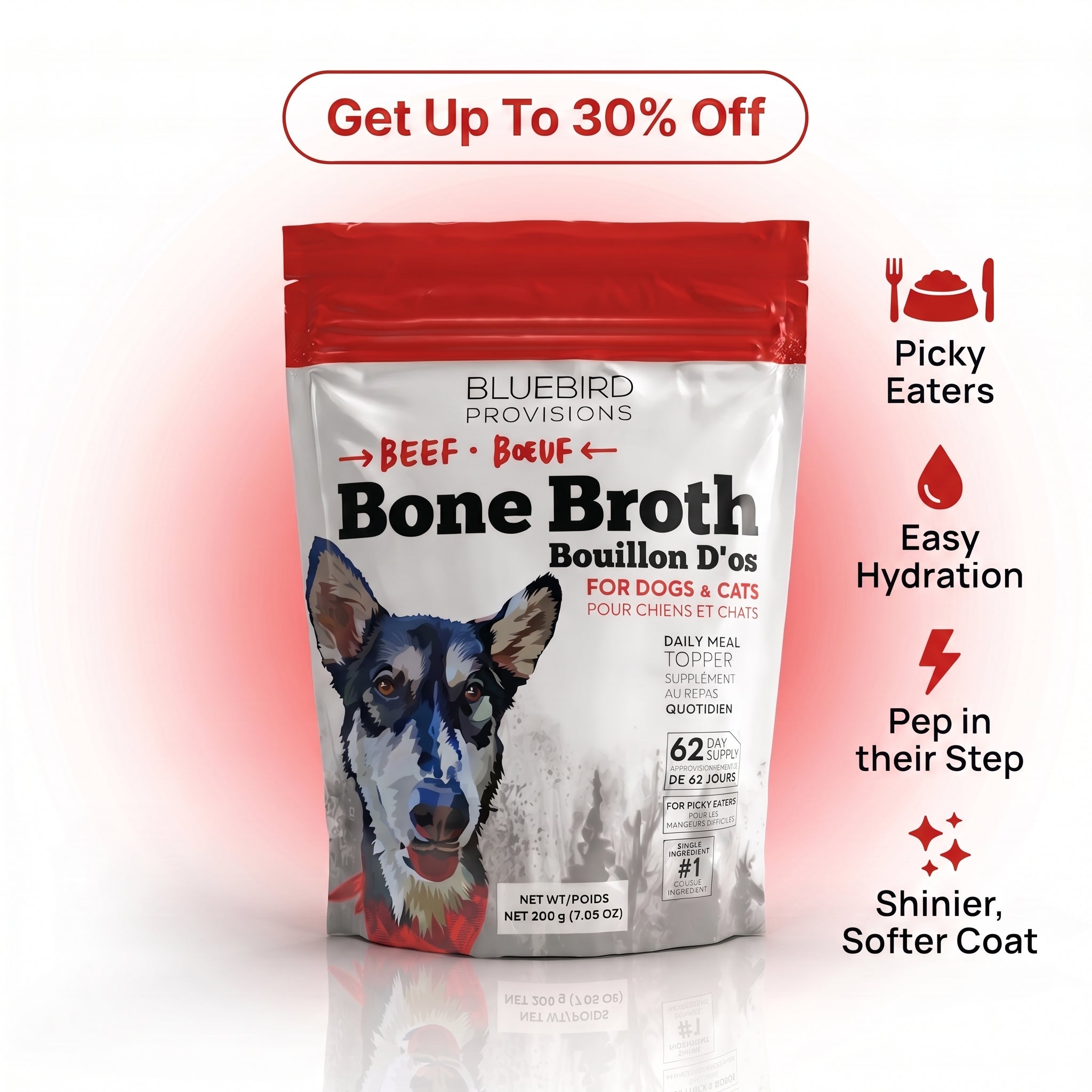 Beef Bone Broth Powder For Dogs & Cats
