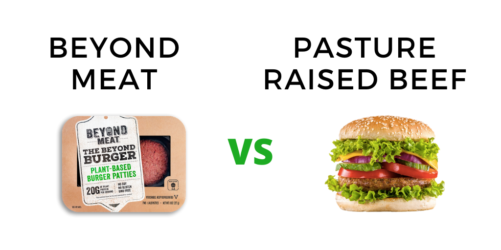 Beyond Burger vs beef side by side comparison