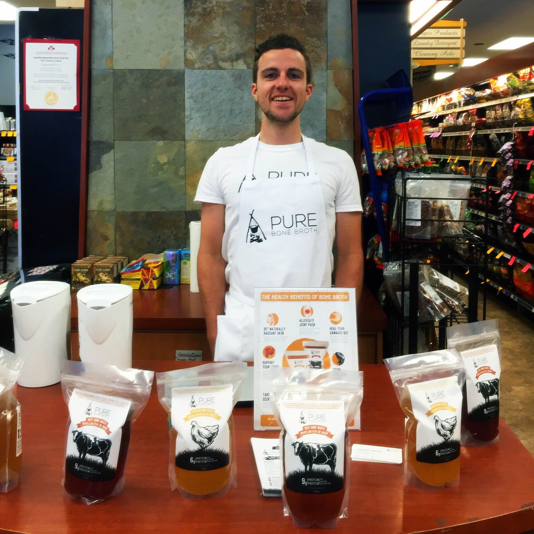 Pure Bone Broth on Sale at Choices (and tastings)!