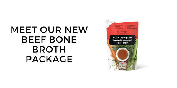 Introducing Bluebird Provisions new organic beef bone broth package