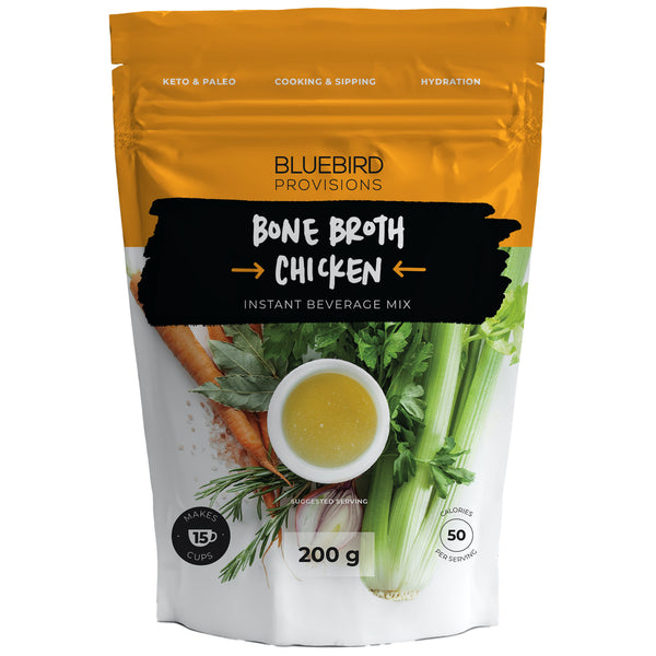 chicken bone broth powder from bluebird provisions